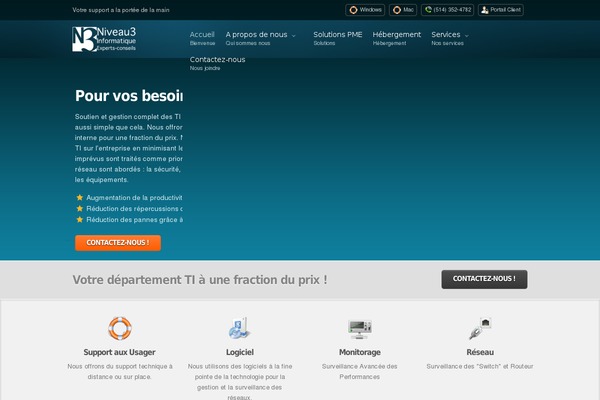 myHosting theme site design template sample
