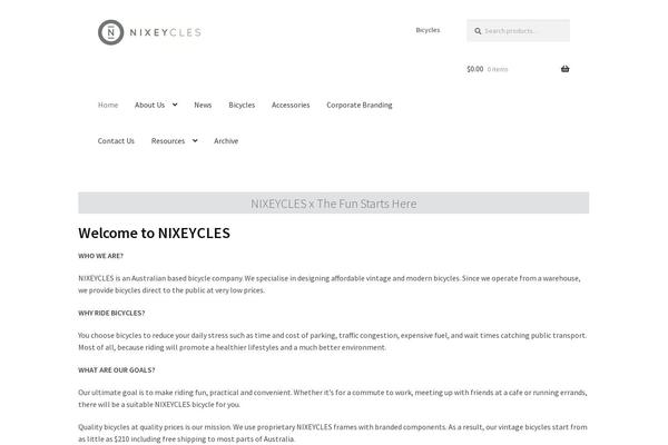Storefront Child theme site design template sample
