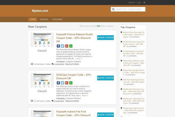 Flatter theme site design template sample