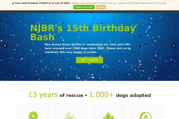 Site using Petfinder Listings plugin