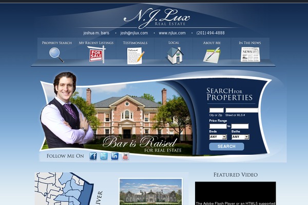 RealEstate theme site design template sample