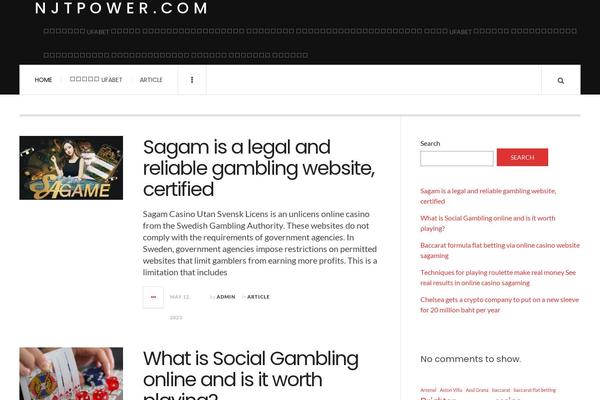 JustWrite theme site design template sample