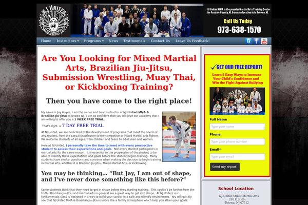 njunitedmma.com site used FlexSqueeze 1.5.1