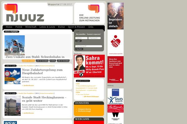 Newsportal theme site design template sample