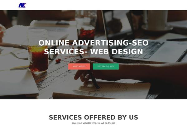 Zerif Lite theme site design template sample