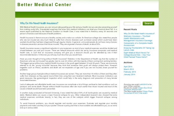 Light Green theme site design template sample