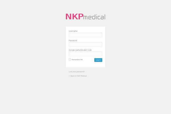 nkpadmin.com site used Wordpress Bootstrap
