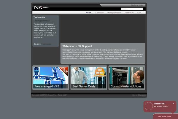 Cloudhost theme site design template sample