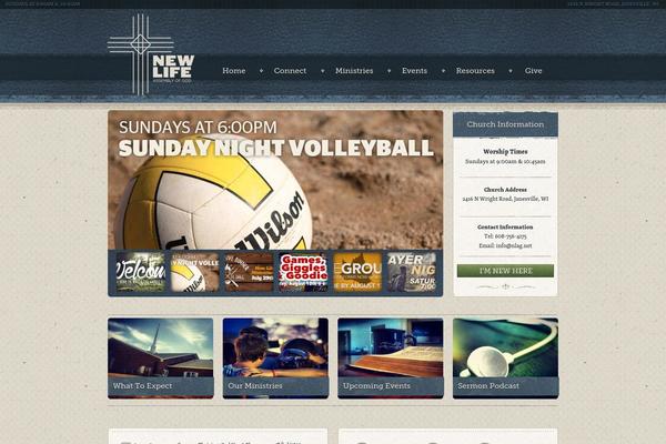 Ezekiel theme site design template sample
