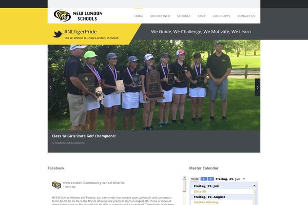 My College theme site design template sample