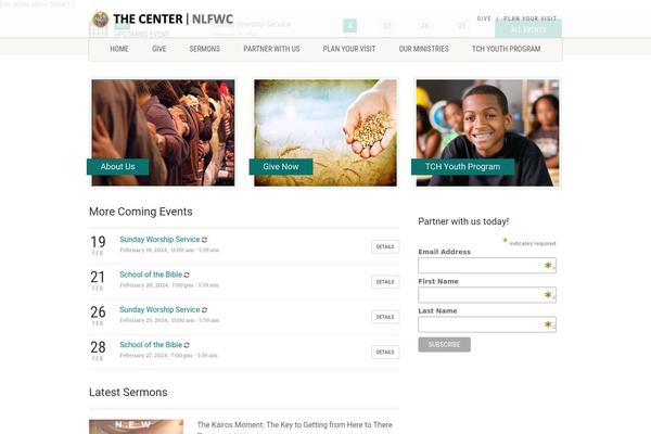 NativeChurch theme site design template sample