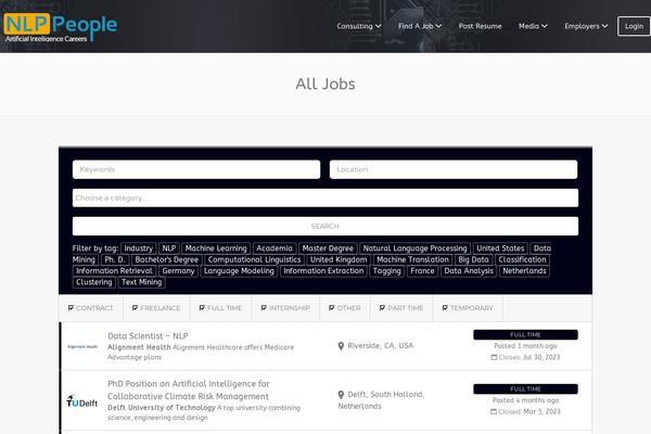 Site using WP Job Manager plugin
