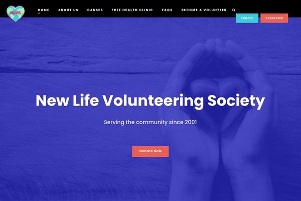 Chariti theme site design template sample