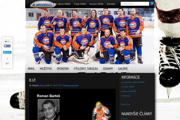 Hockeytime theme site design template sample