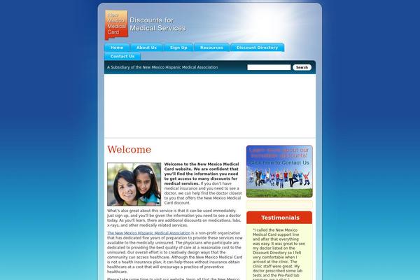 nmmedicalcard.org site used Outshine_theme