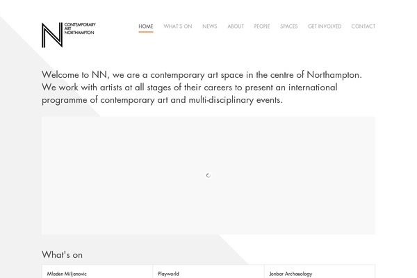 nncontemporaryart.org site used Angular