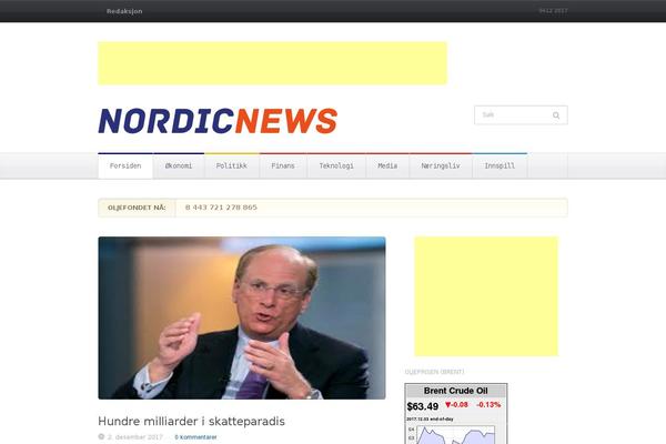 Chronicle theme site design template sample