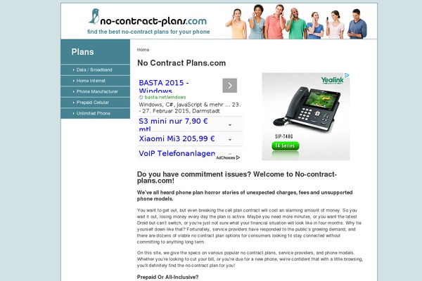 no-contract-plans.com site used No-contract-plans.com