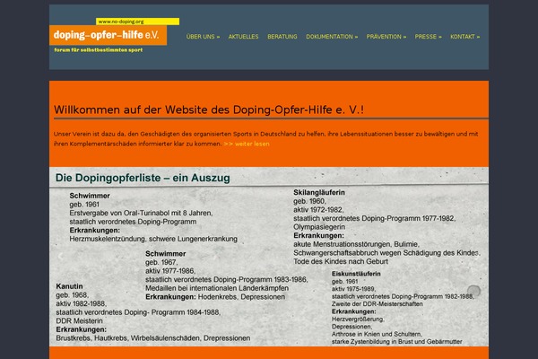 no-doping.org site used Doh