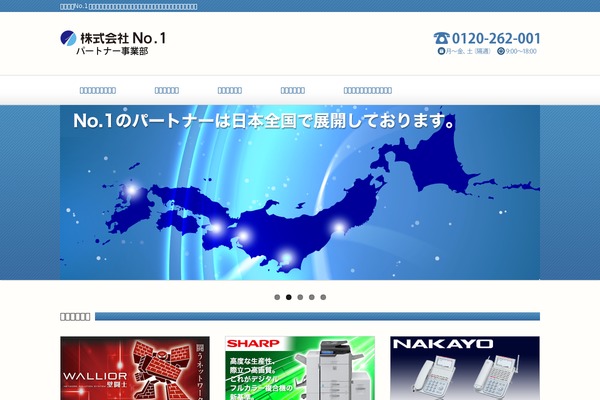 Partner theme site design template sample