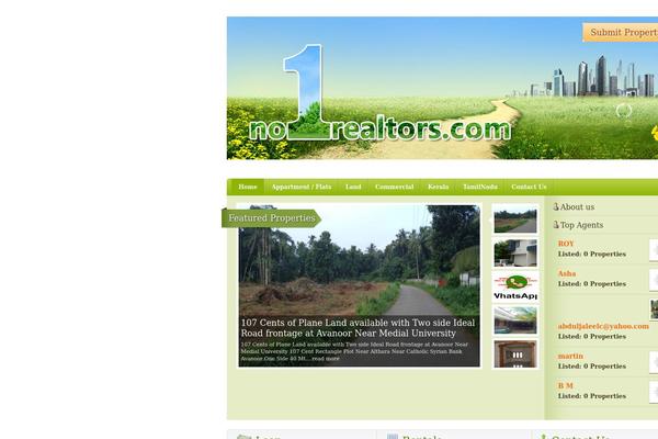 RealEstate theme site design template sample