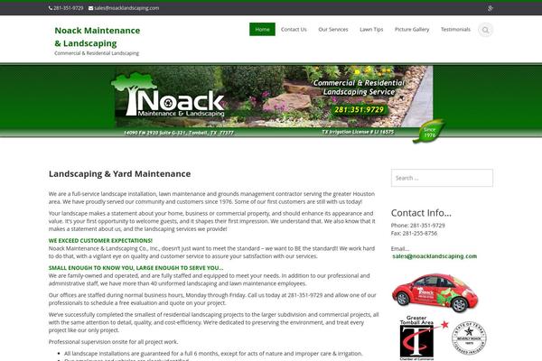 Ascent theme site design template sample