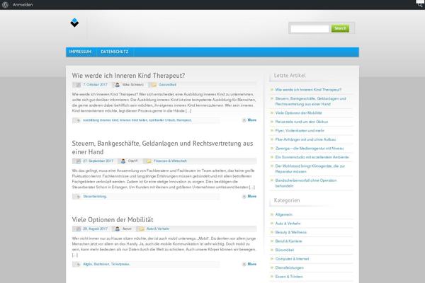 Blue and Grey theme site design template sample