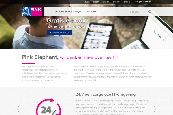 nobelwordtpinkelephant.nl site used Pink