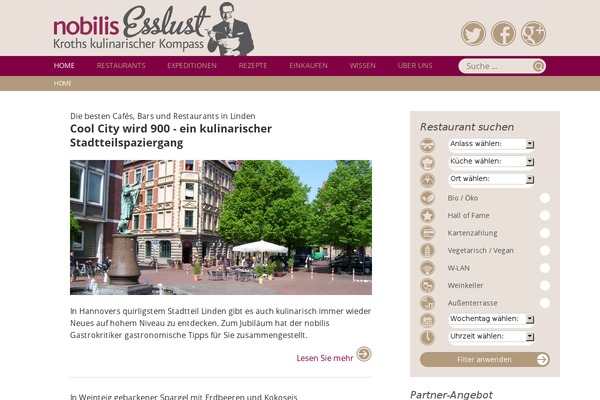 nobilis-esslust.de site used Nobilis