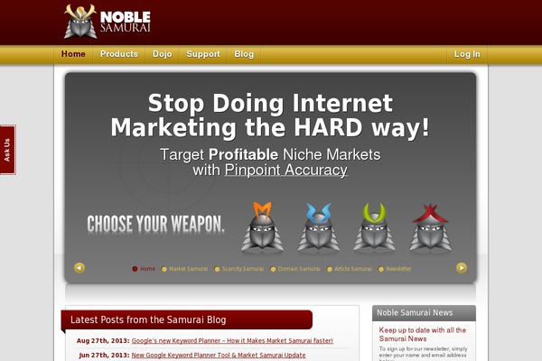 Site using Mystickysidebar plugin