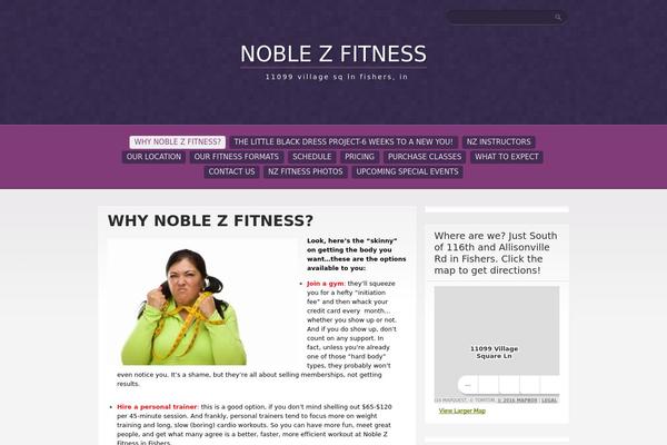 Purple Pro theme site design template sample