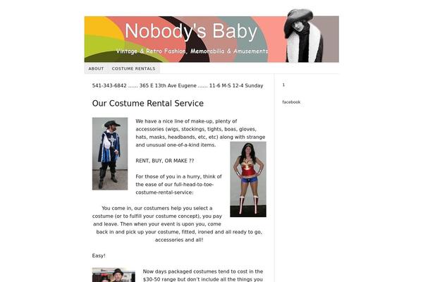 nobodysbaby.com site used Thesis