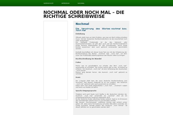 nochmal.net site used Theme173