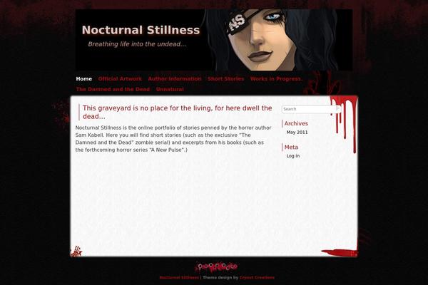 Zombie Apocalypse theme site design template sample
