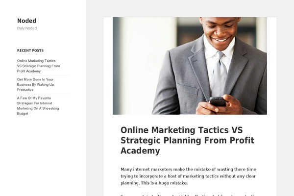 SiteOrigin North theme site design template sample