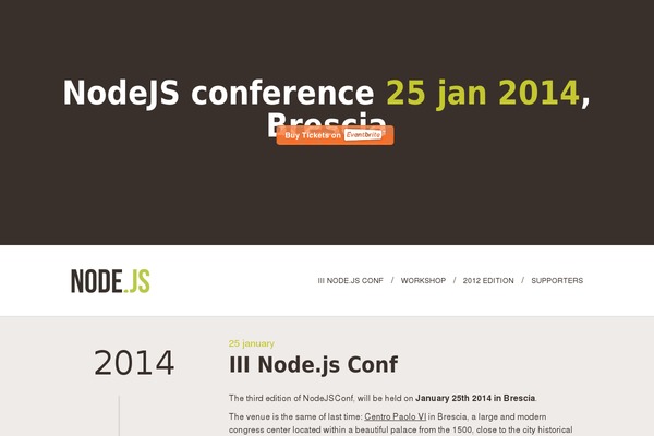 nodejsconf.it site used Nodejs