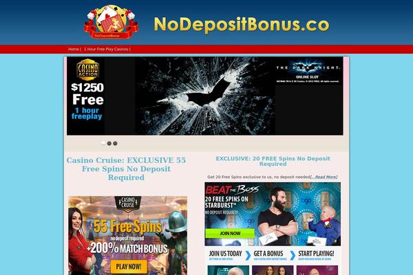 Casino theme site design template sample