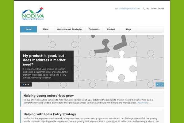 Finesse theme site design template sample