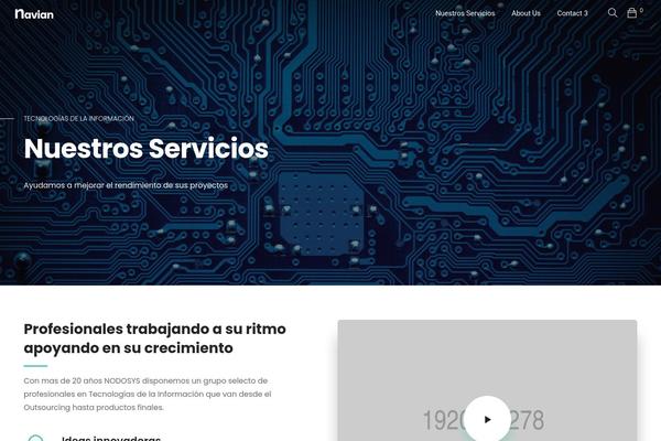 Navian theme site design template sample