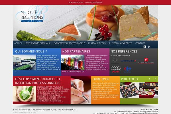 Rainbow theme site design template sample