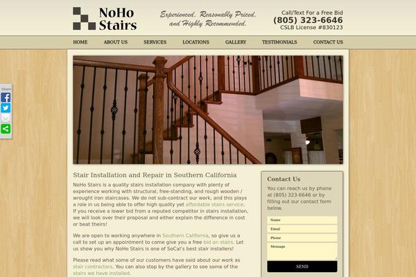 Universal theme site design template sample