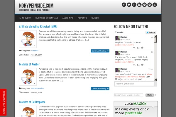Site using Easyoptinbuilder plugin