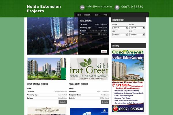 avenue theme site design template sample
