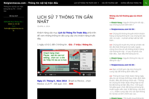 Twenty Fourteen theme site design template sample