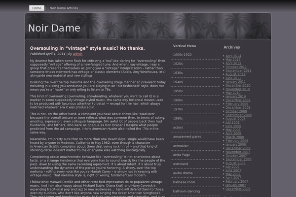 noirdame.com site used Wp_chords5