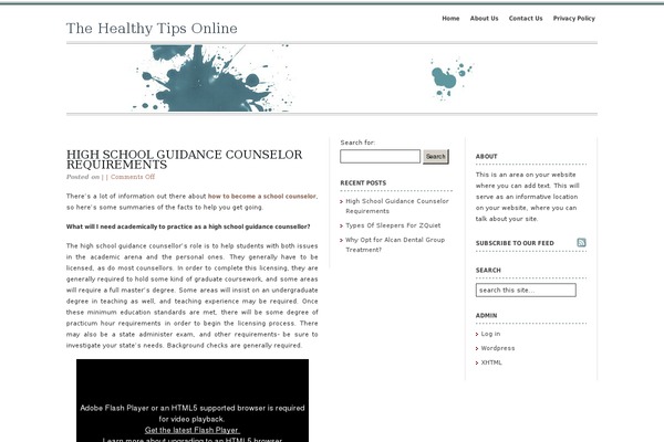 Elements of SEO theme site design template sample