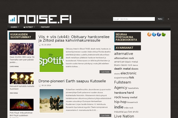 Site using Implied Cookie Consent plugin