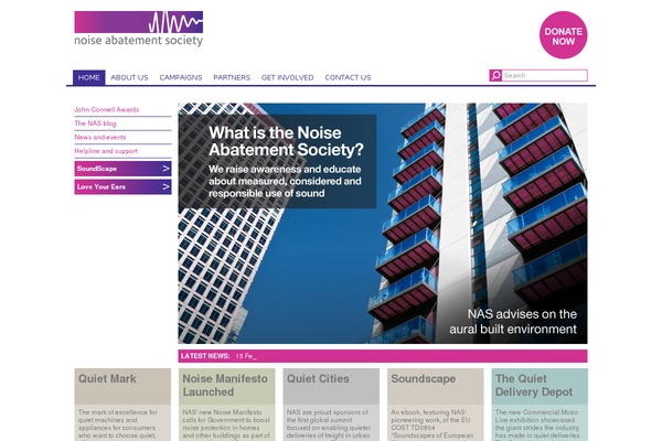 Nas theme site design template sample