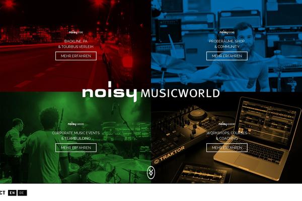 noisy theme websites examples
