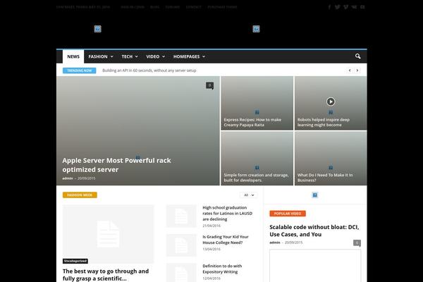 NewsMag theme site design template sample
